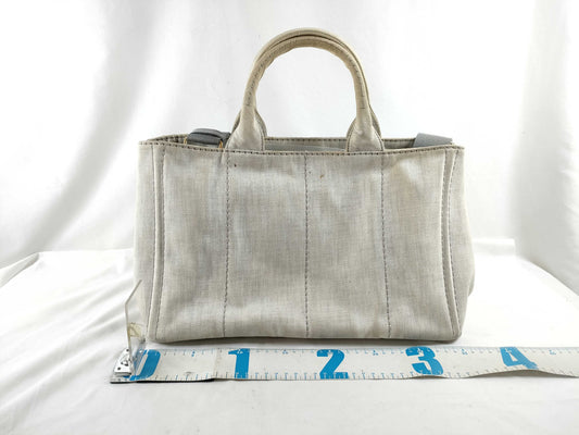 PRADA Canapa Tote Bag with Strap