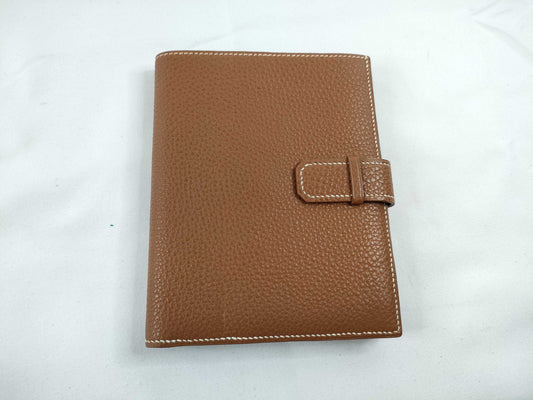 HERMES Leather Jura Wallet Engraved □E Wallet