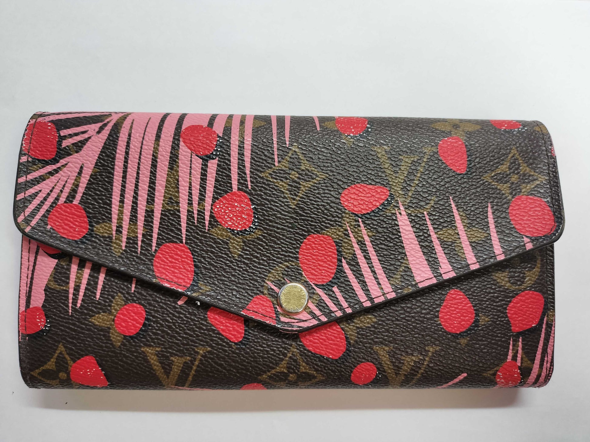 LOUIS VUITTON Monogram LV Monogram Jungle Dot Portefeuille Sarah M42576 CA1136 Wallet