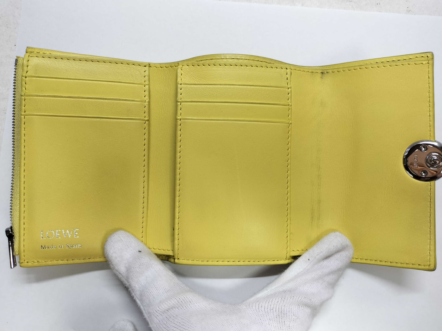 LOEWE Pebble Trifold Compact Wallet