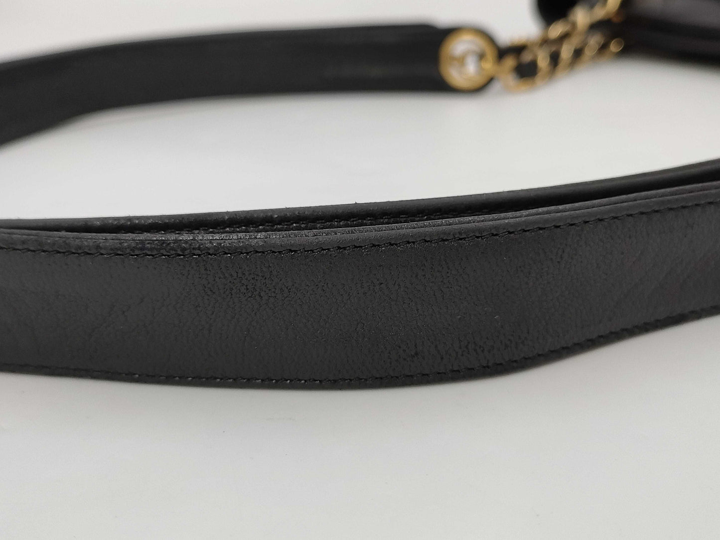CHANEL Lambskin Matelasse Ball Charm Chain Shoulder Bag Black G Hardware Tote Bag