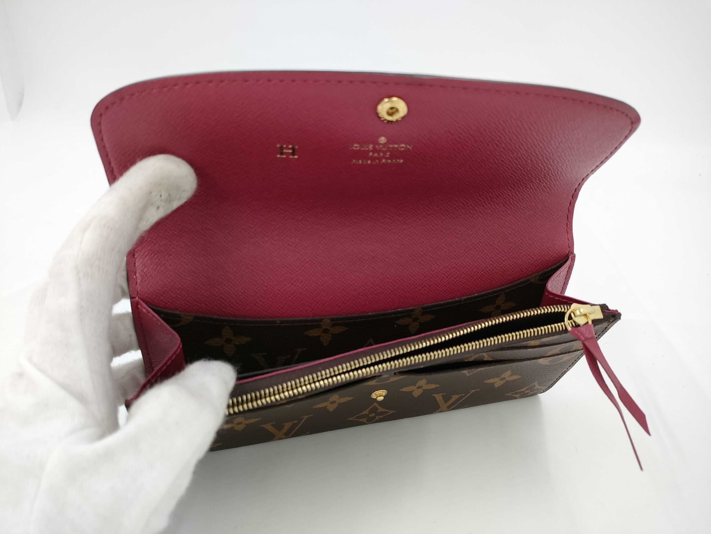 LOUIS VUITTON LOUIS VUITTON Monogram Portefeuille Emily Fuchsia Wallet
