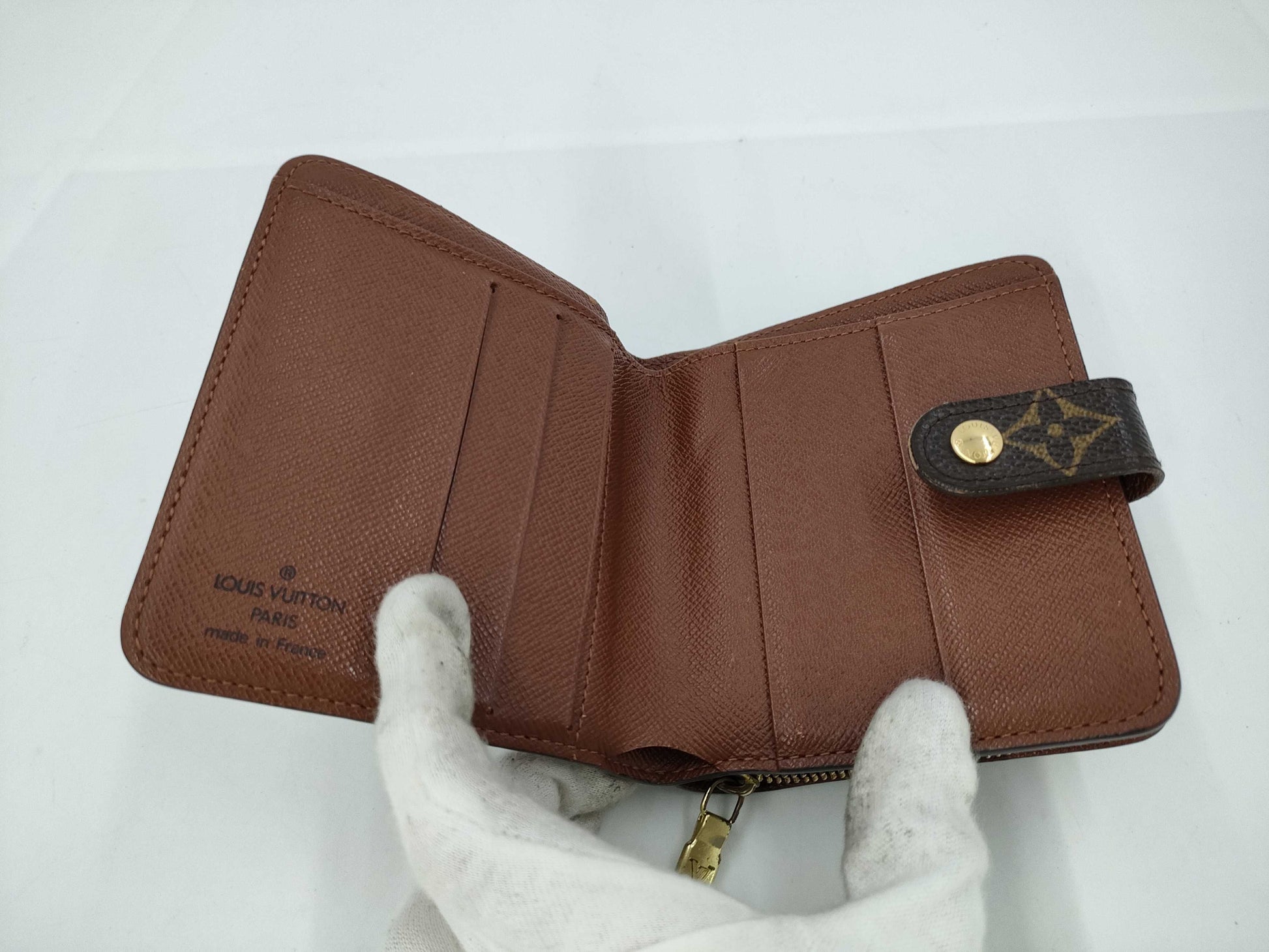 LOUIS VUITTON LV Monogram Compact Zip Wallet