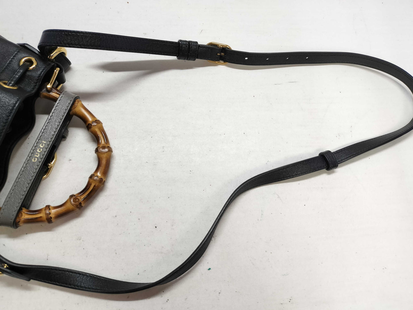 GUCCI Bamboo Gucci Hand Shoulder Bag Handbag