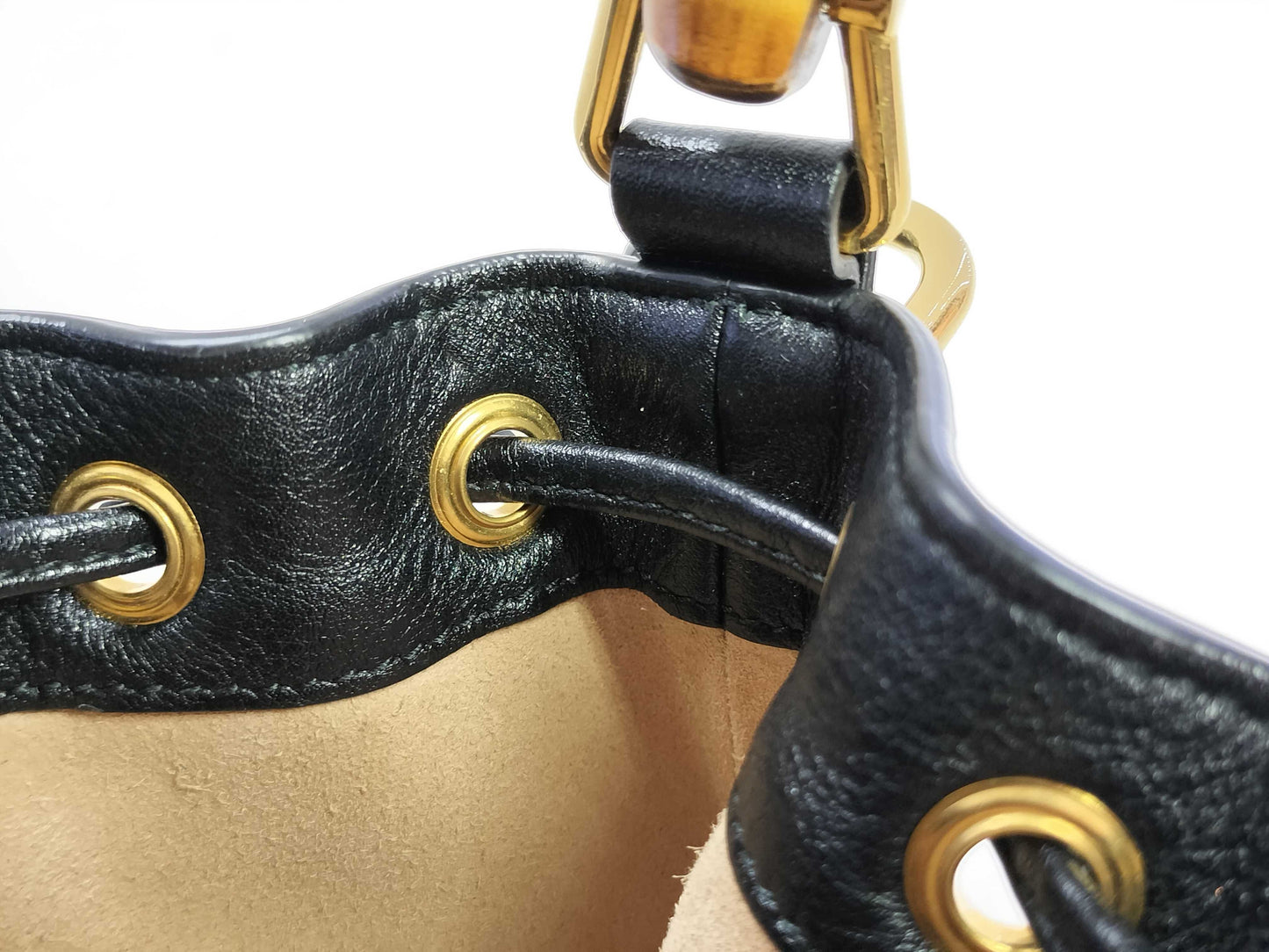 GUCCI Bamboo Gucci Hand Shoulder Bag Handbag