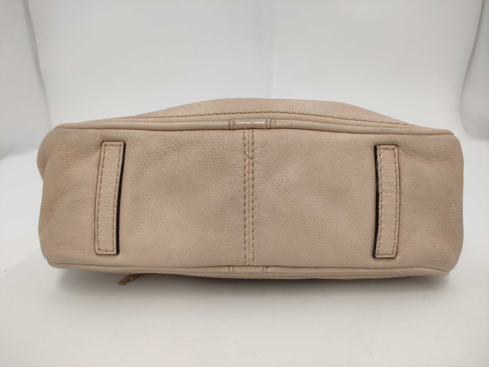 LOEWE Anagram Leather Beige Handbag