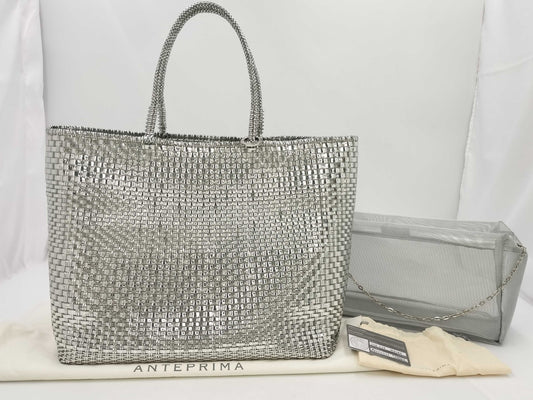 ANTEPRIMA Tote Bag PVC Silver Tote Bag