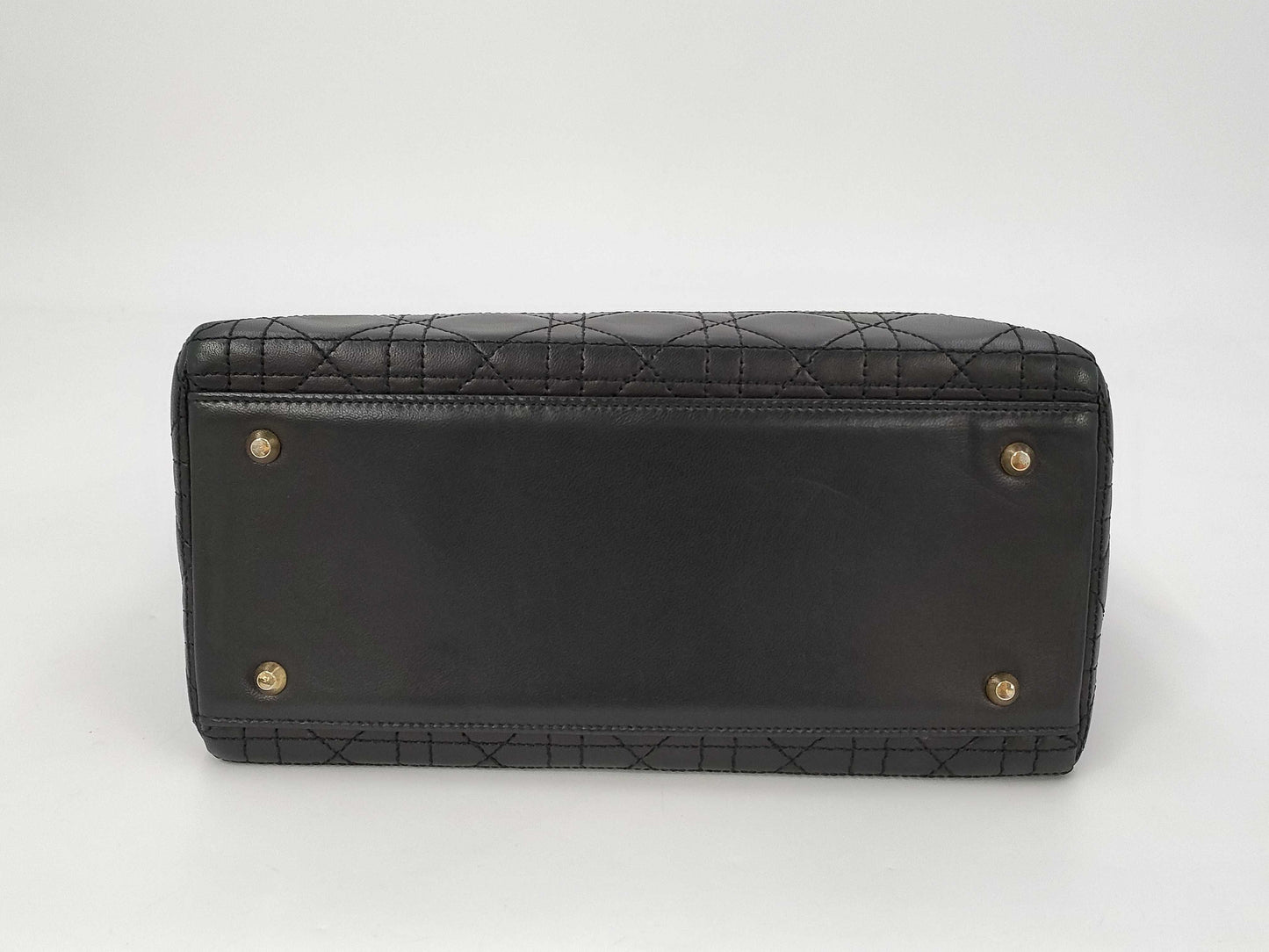 Dior Christian Dior Lady Dior Medium Leather Black Handbag