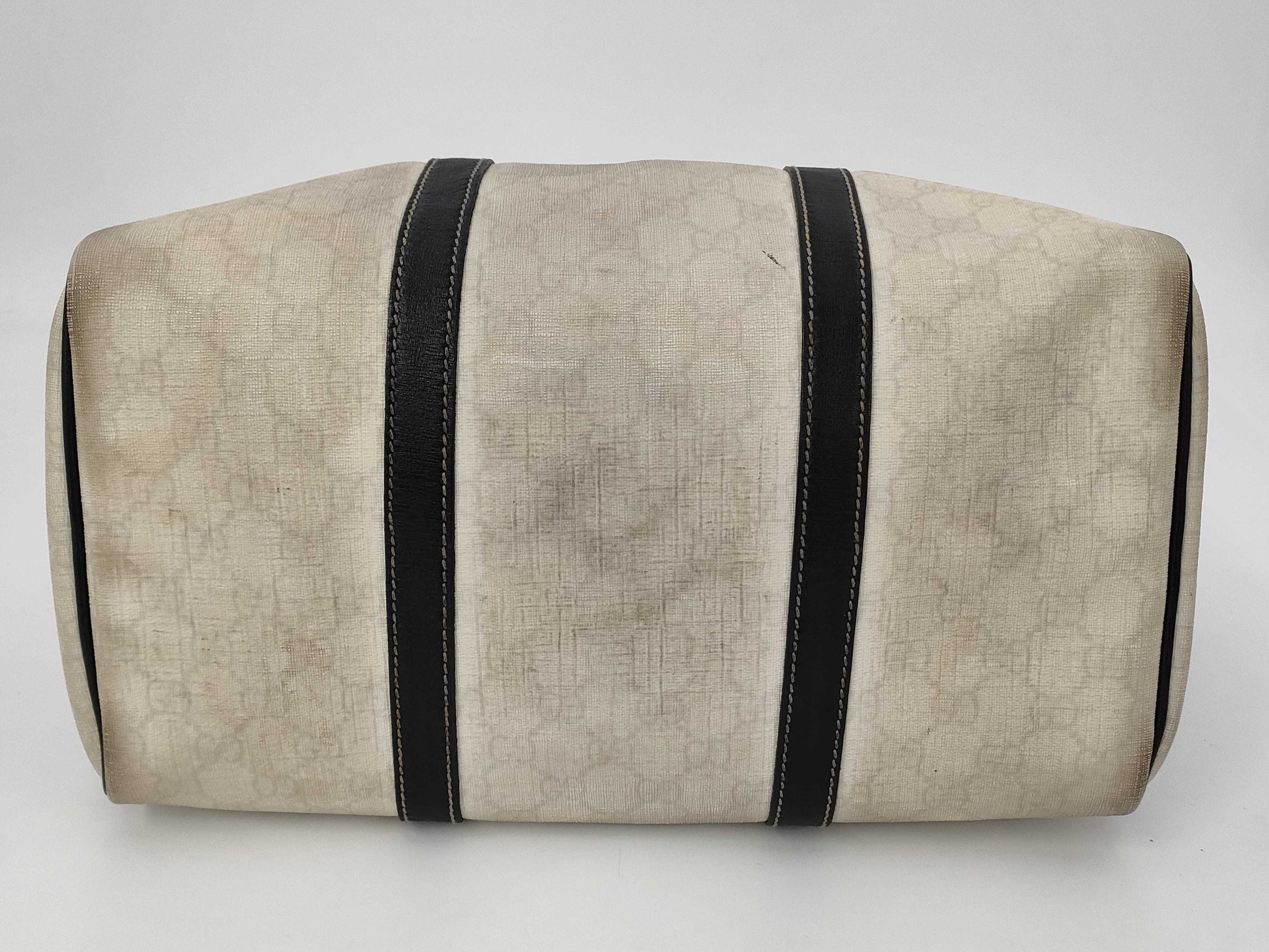 GUCCI GG Plus Handbag PVC White x Black 193603