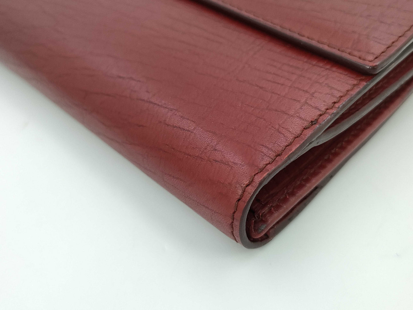 GUCCI Horsebit Long Wallet Leather Red 101602 Wallet