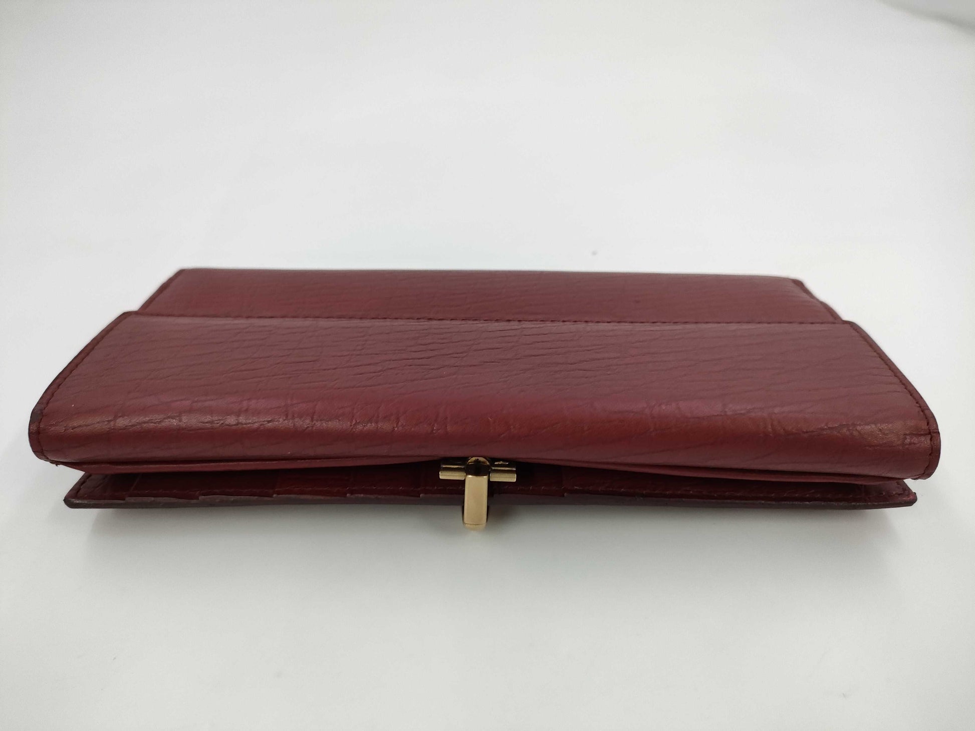 GUCCI Horsebit Long Wallet Leather Red 101602 Wallet