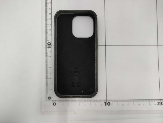 Berluti Calligraphy Smartphone Case, Leather, Gray, Other Accessories