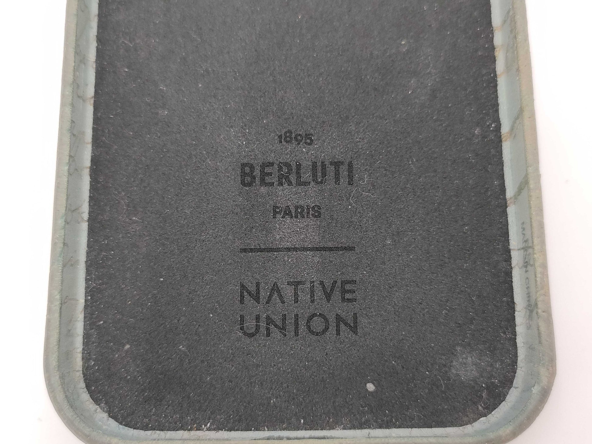 Berluti Calligraphy Smartphone Case, Leather, Gray, Other Accessories