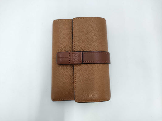 LOEWE Vertical Wallet Small Calfskin Brown Wallet