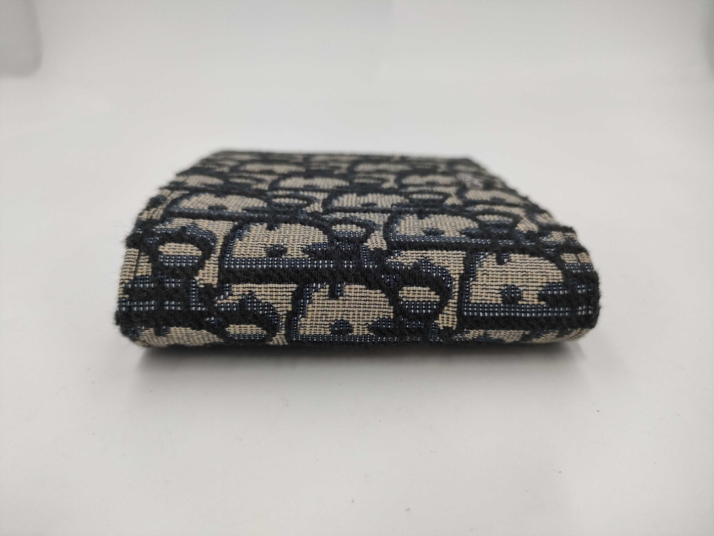 Dior Christian Dior Oblique Bifold Wallet Jacquard Beige x Black Wallet