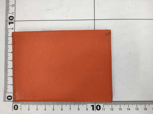 HERMES Hermès Envelope PM Chevre Mysore Orange □* Other Accessories