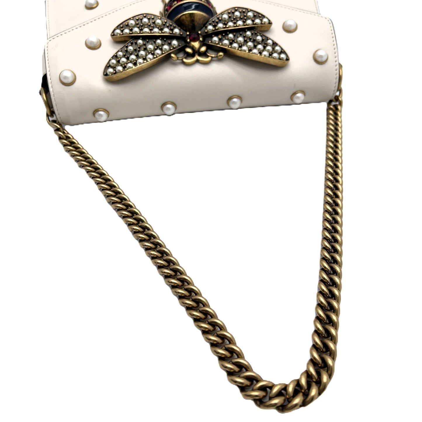 GUCCI Queen Margaret Pearl Shoulder Bag