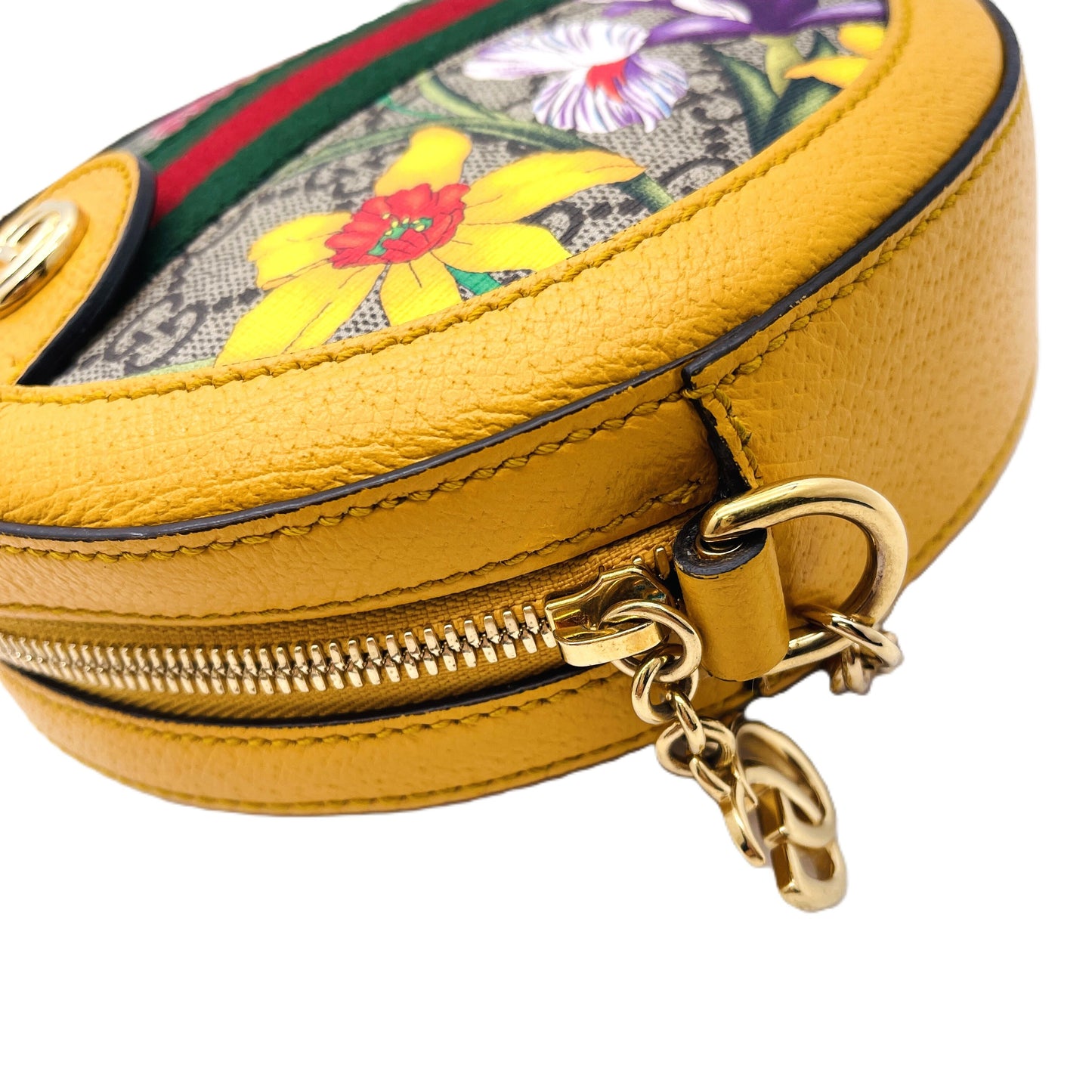 GUCCI Gucci GG Supreme Floral Print Round Shoulder Bag Shoulder Bag