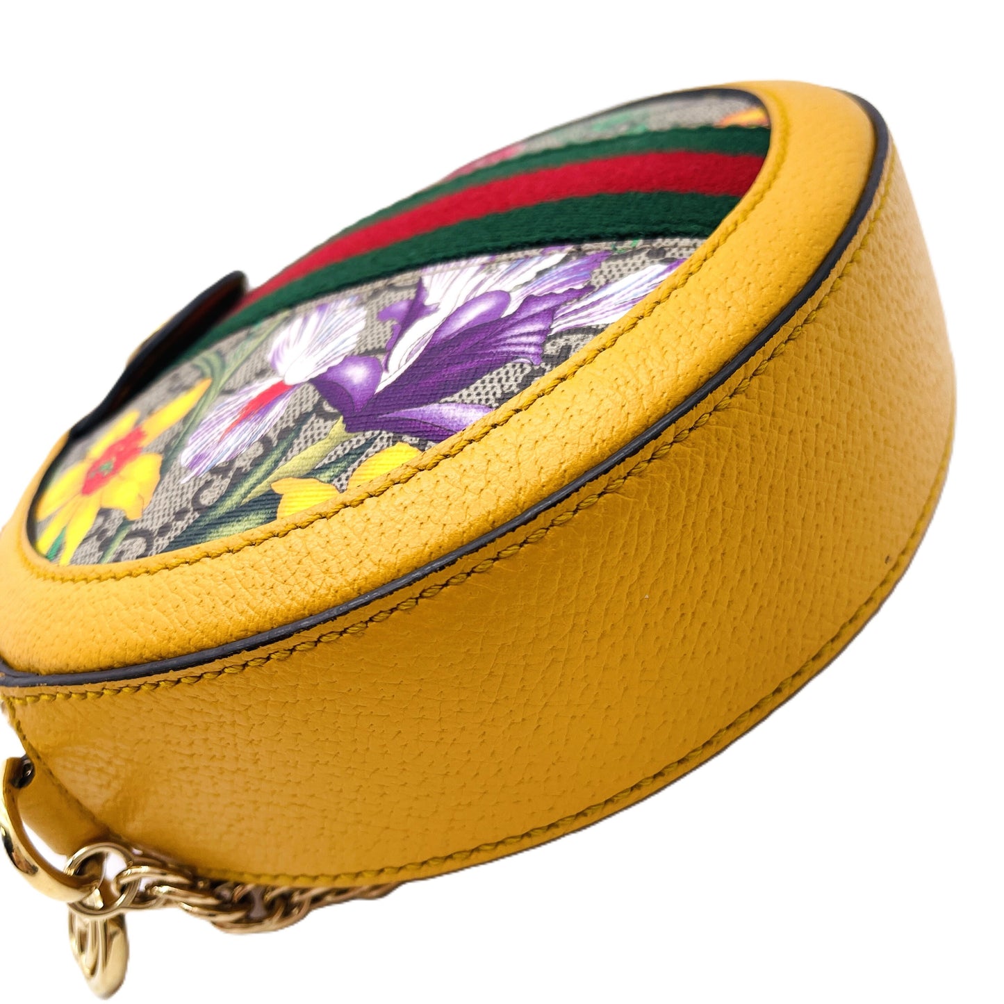 GUCCI Gucci GG Supreme Floral Print Round Shoulder Bag Shoulder Bag