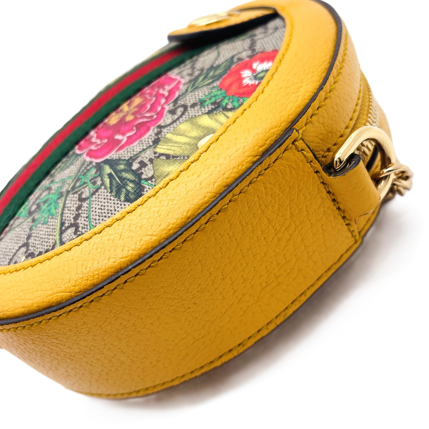 GUCCI Gucci GG Supreme Floral Print Round Shoulder Bag Shoulder Bag