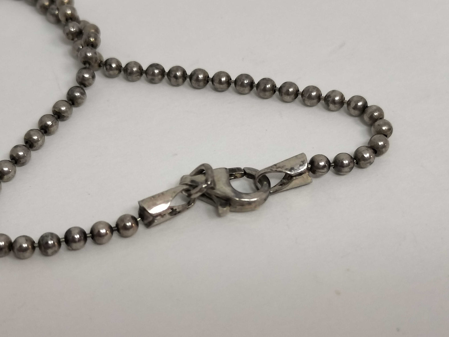 GUCCI GUCCI Gucci Logo Plate Silver 925 Ball Chain Keychain Strap Bracelet/Bangle