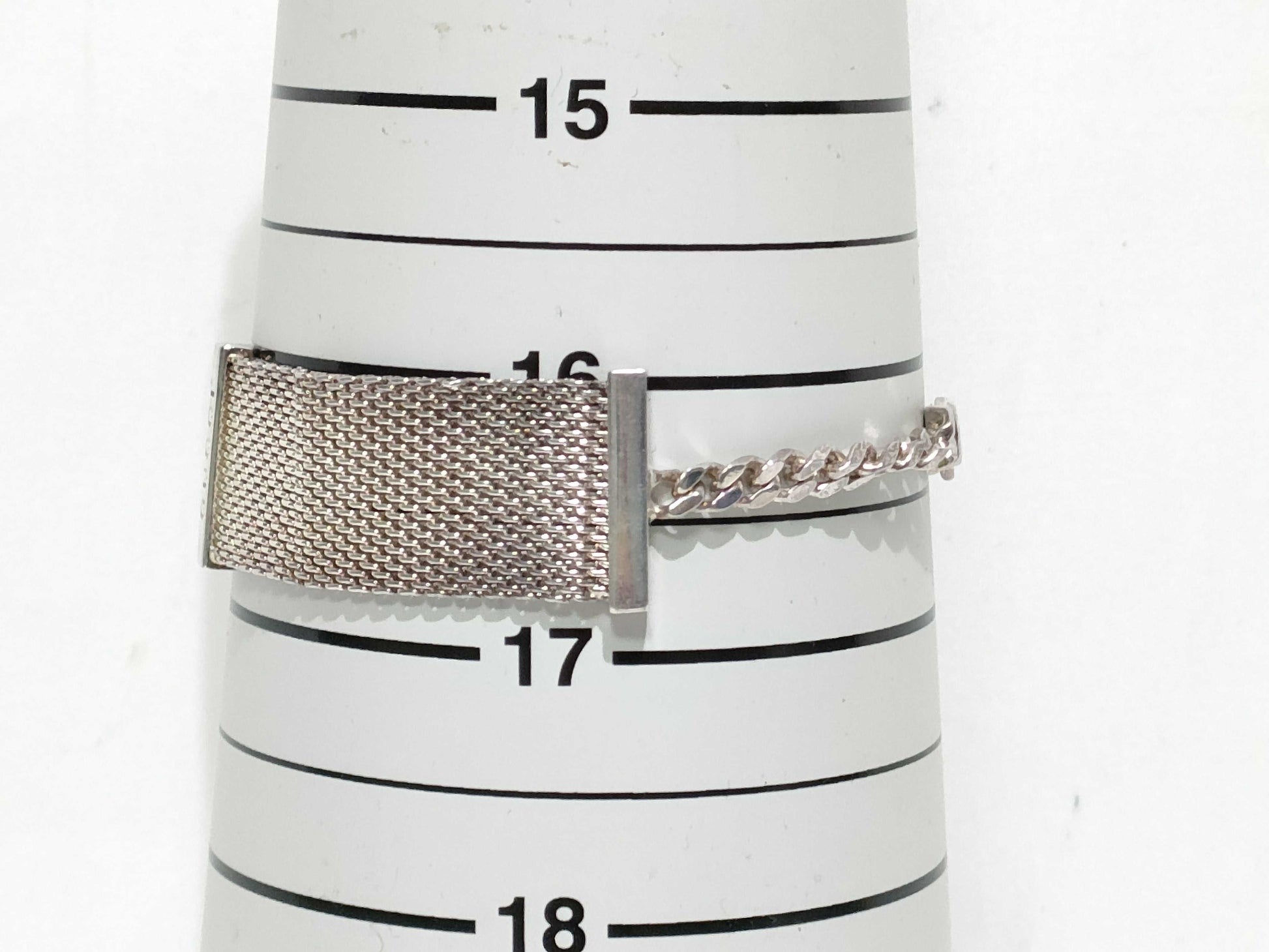 GUCCI GUCCI Gucci Chain Mesh Silver 925 Bracelet Bracelet Bangle