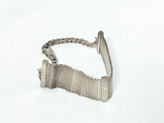 GUCCI GUCCI Gucci Chain Mesh Silver 925 Bracelet Bracelet Bangle