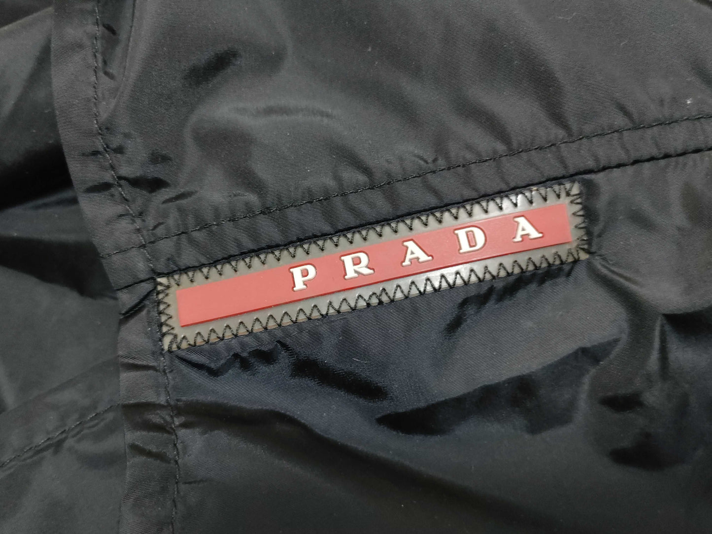 PRADA PRADA Prada Sport Nylon Pocket Long Sleeve Shirt Black Shirt