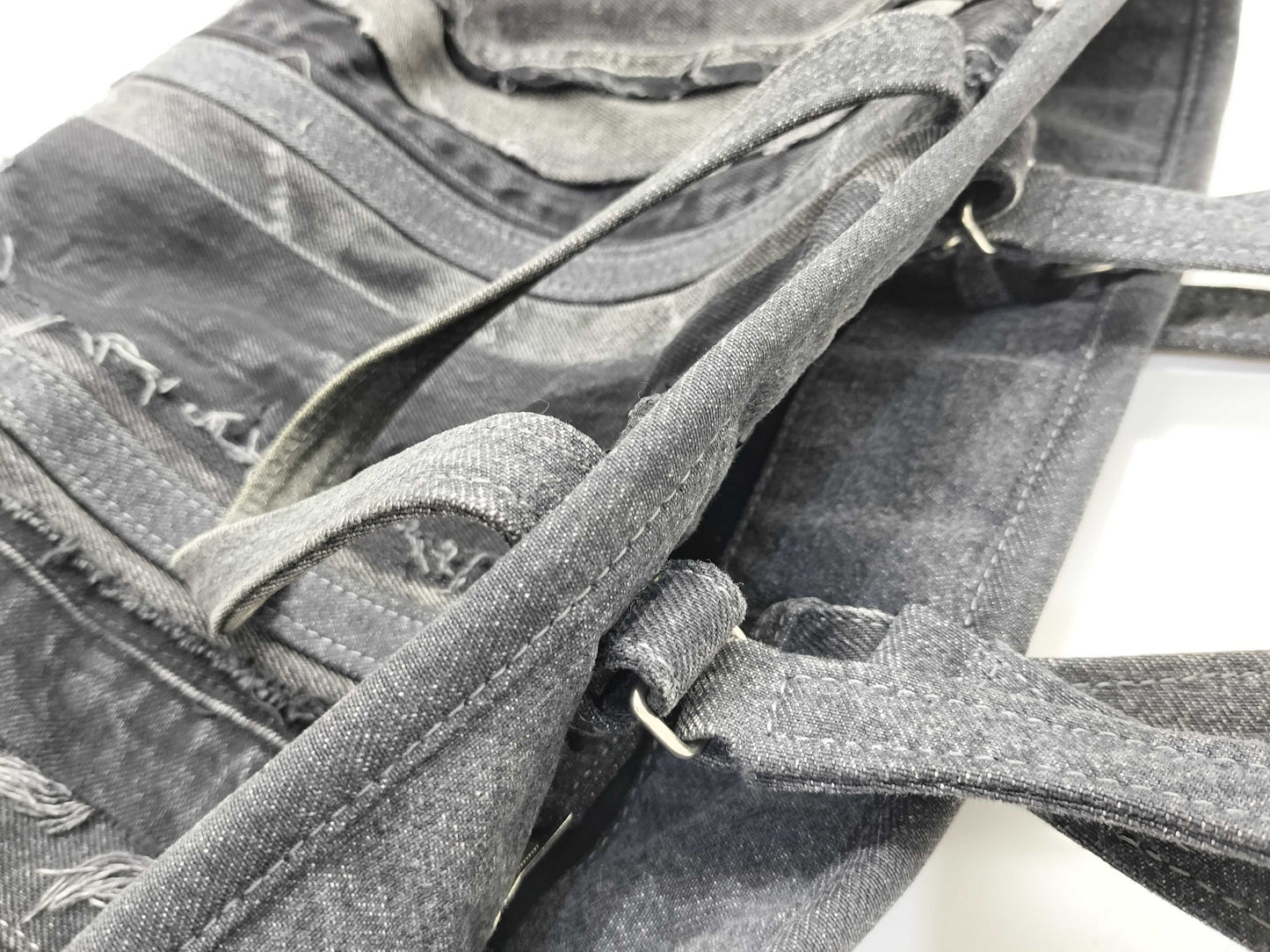 BALENCIAGA BALENCIAGA Denim Reconstruction Tote Bag 2-Way Tote Bag