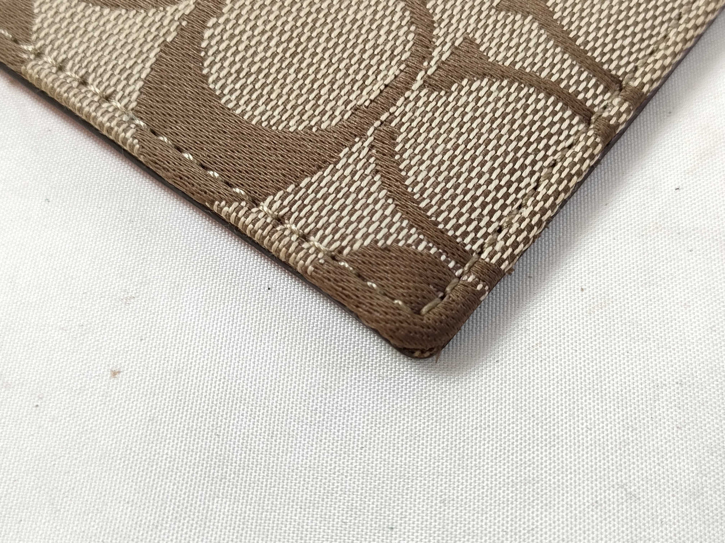 COACH 2 small items: card case, pass case, business card holder