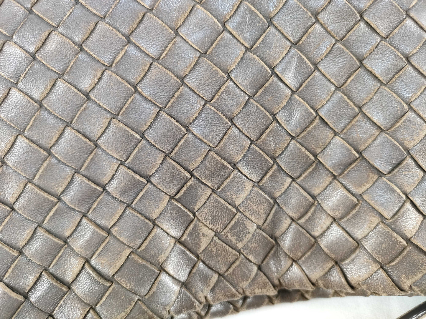 BOTTEGA VENETA Intrecciato Shoulder Bag Brown