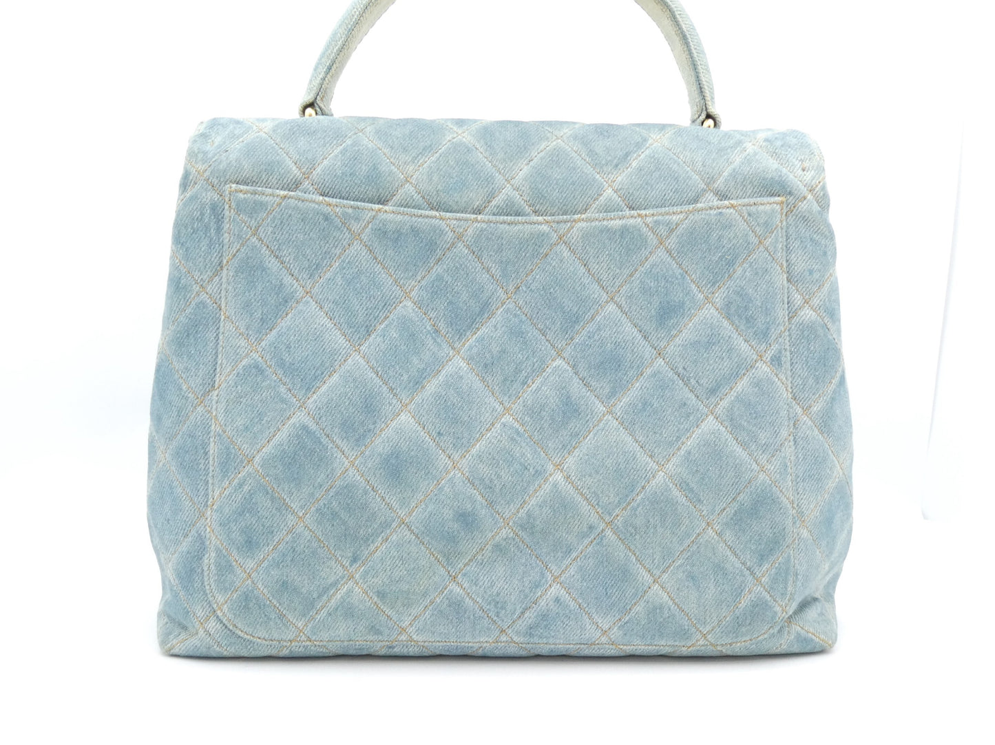 CHANEL Matelasse Denim Coco Mark Handbag