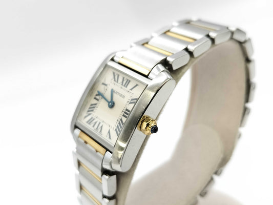 Cartier Tank Française SM W51007Q4 2384 465115CD Quartz Women's Watch