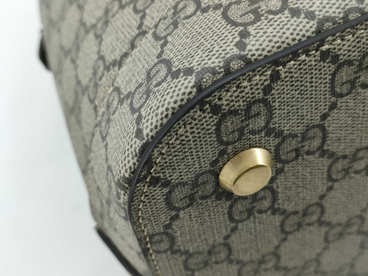 GUCCI GG Supreme Gucci & Balenciaga Hacker Ville Small Bag Beige Shoulder/Handbag Handbag