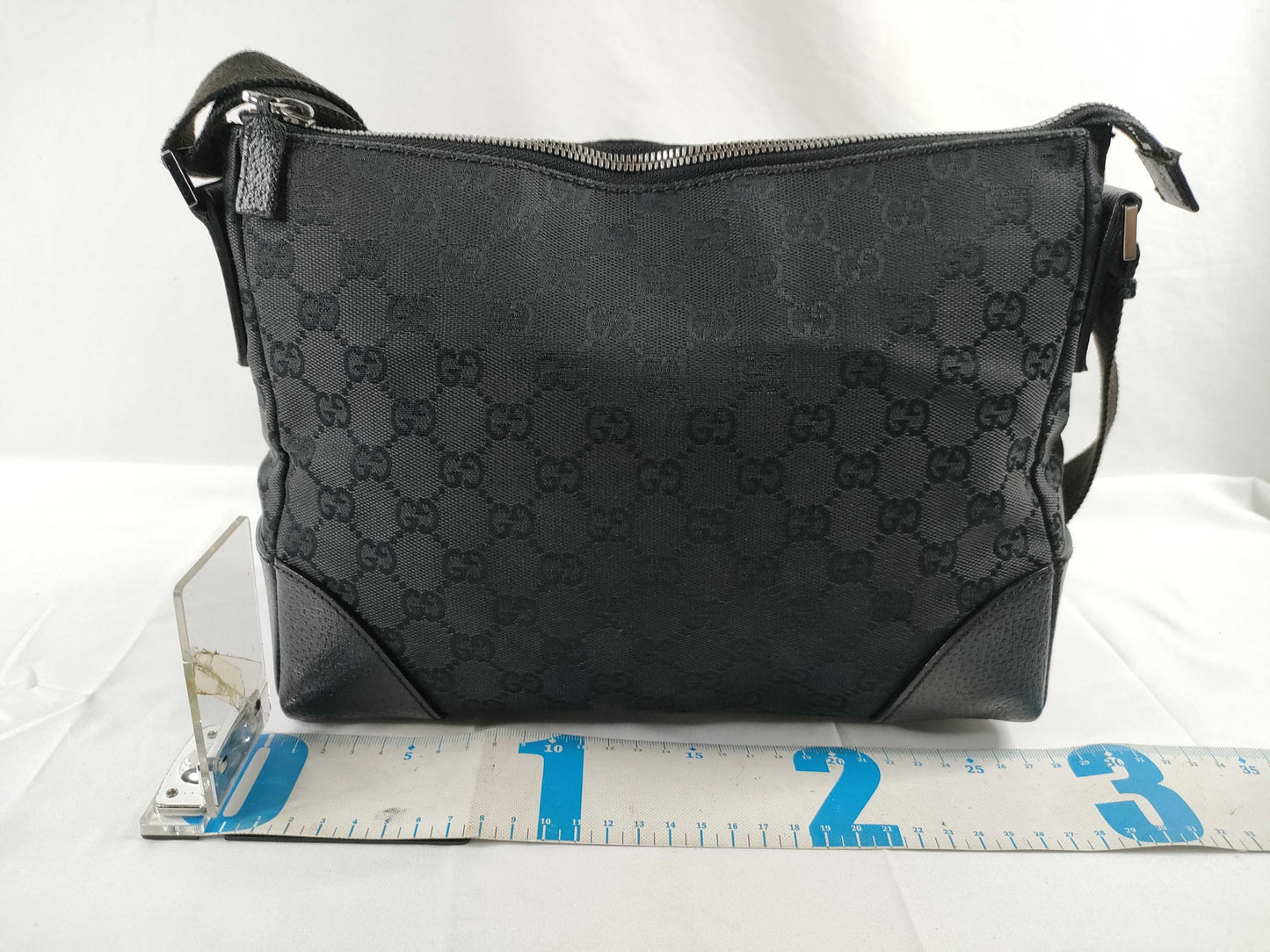 GUCCI GG Canvas Shoulder Bag, Black, 114273/001998, W27cm, Shoulder Bag