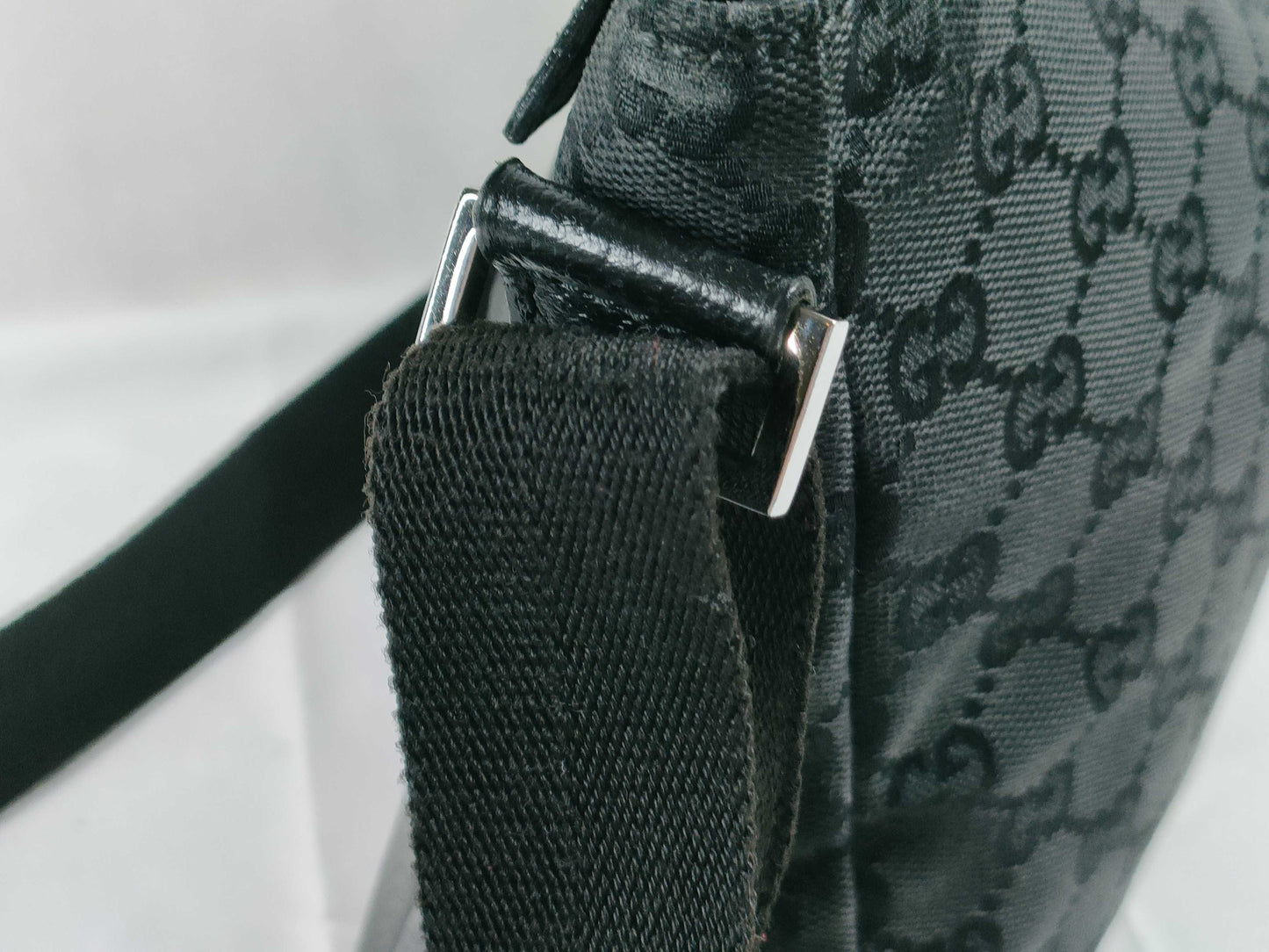 GUCCI GG Canvas Shoulder Bag, Black, 114273/001998, W27cm, Shoulder Bag