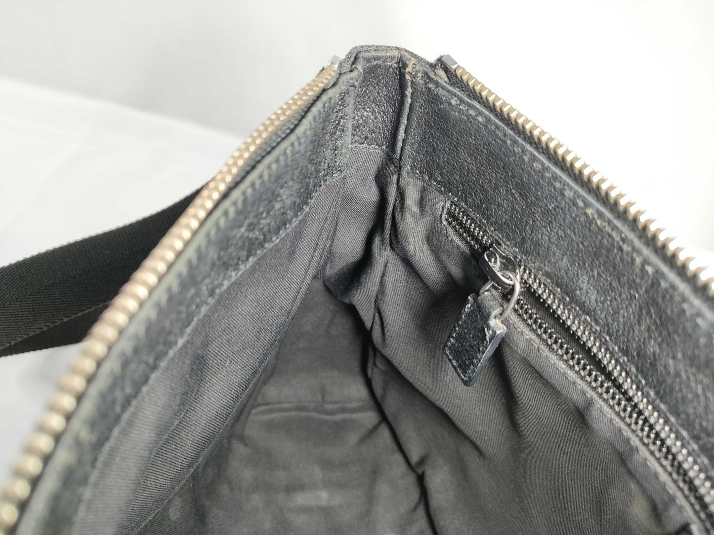 GUCCI GG Canvas Shoulder Bag, Black, 114273, W28cm, Shoulder Bag