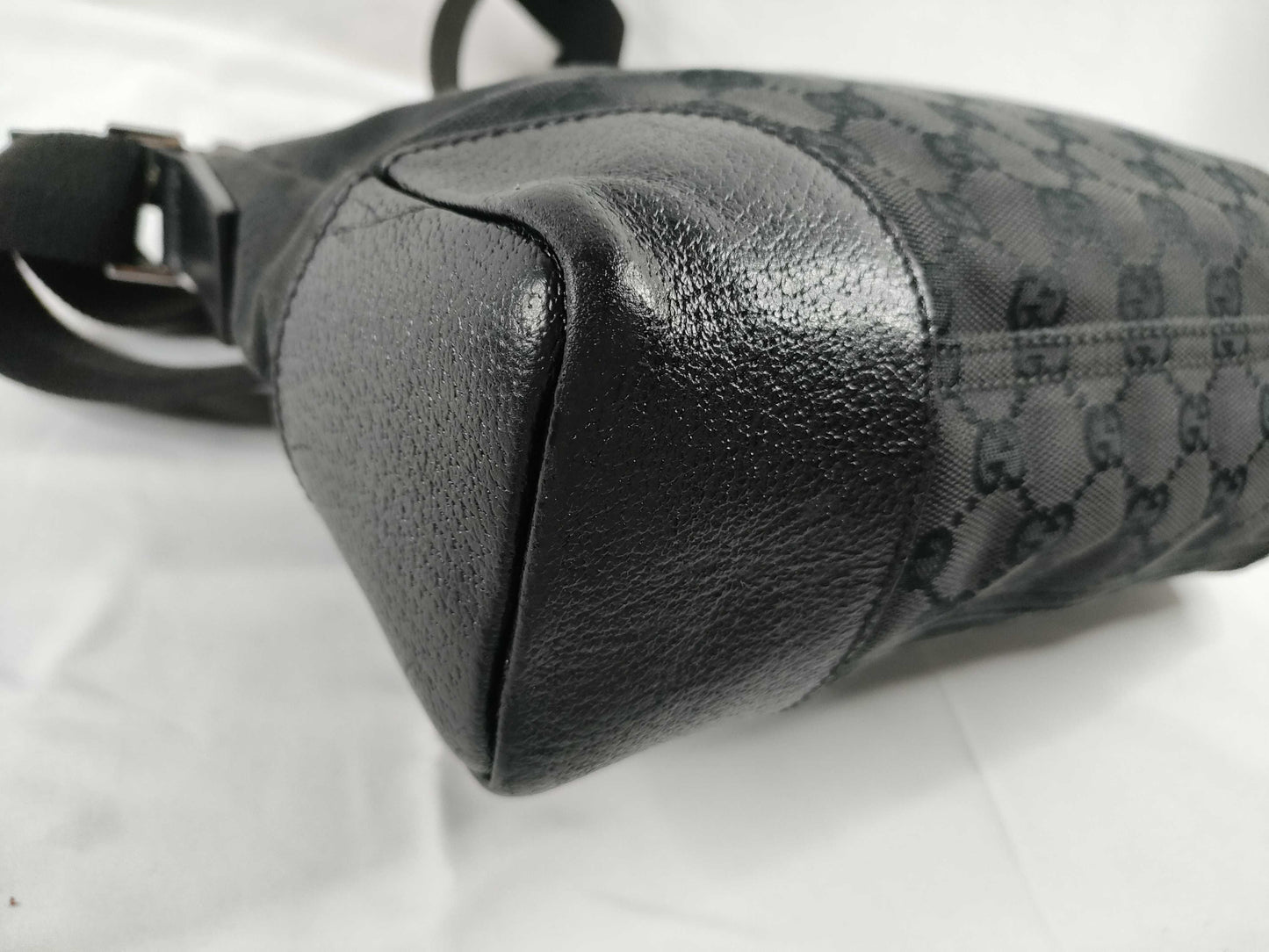 GUCCI GG Canvas Shoulder Bag, Black, 114273, W28cm, Shoulder Bag