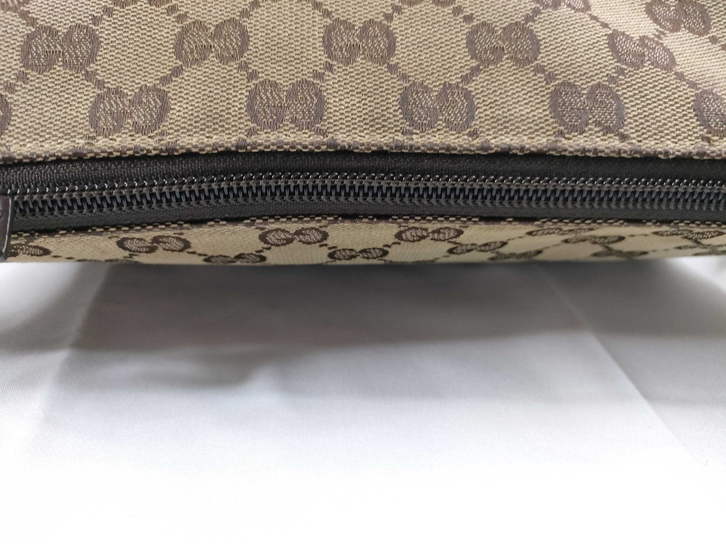 GUCCI GG Canvas Shoulder Bag, Brown/Beige, 145857, W30cm, Shoulder Bag