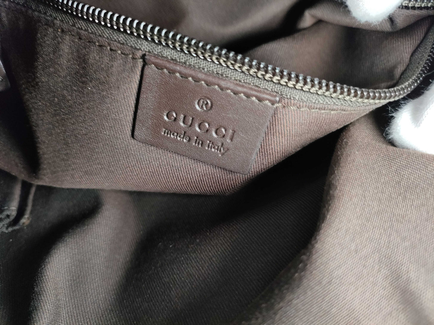 GUCCI GG Canvas Shoulder Bag, Brown/Beige, 145857, W30cm, Shoulder Bag