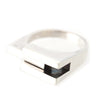 GUCCI G Logo Round Ring, 925 Silver, 9.4g