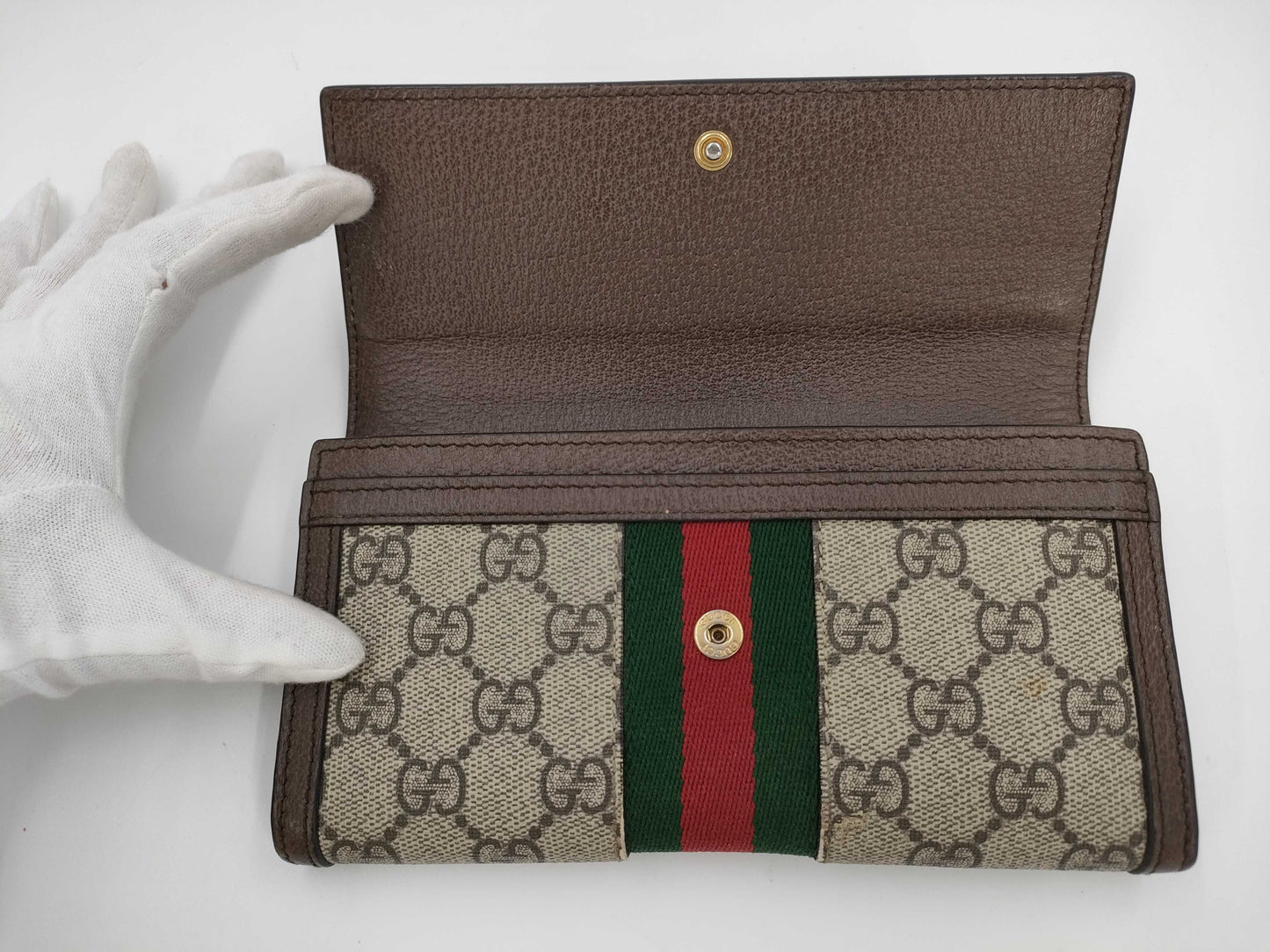 GUCCI GG Canvas Long Wallet