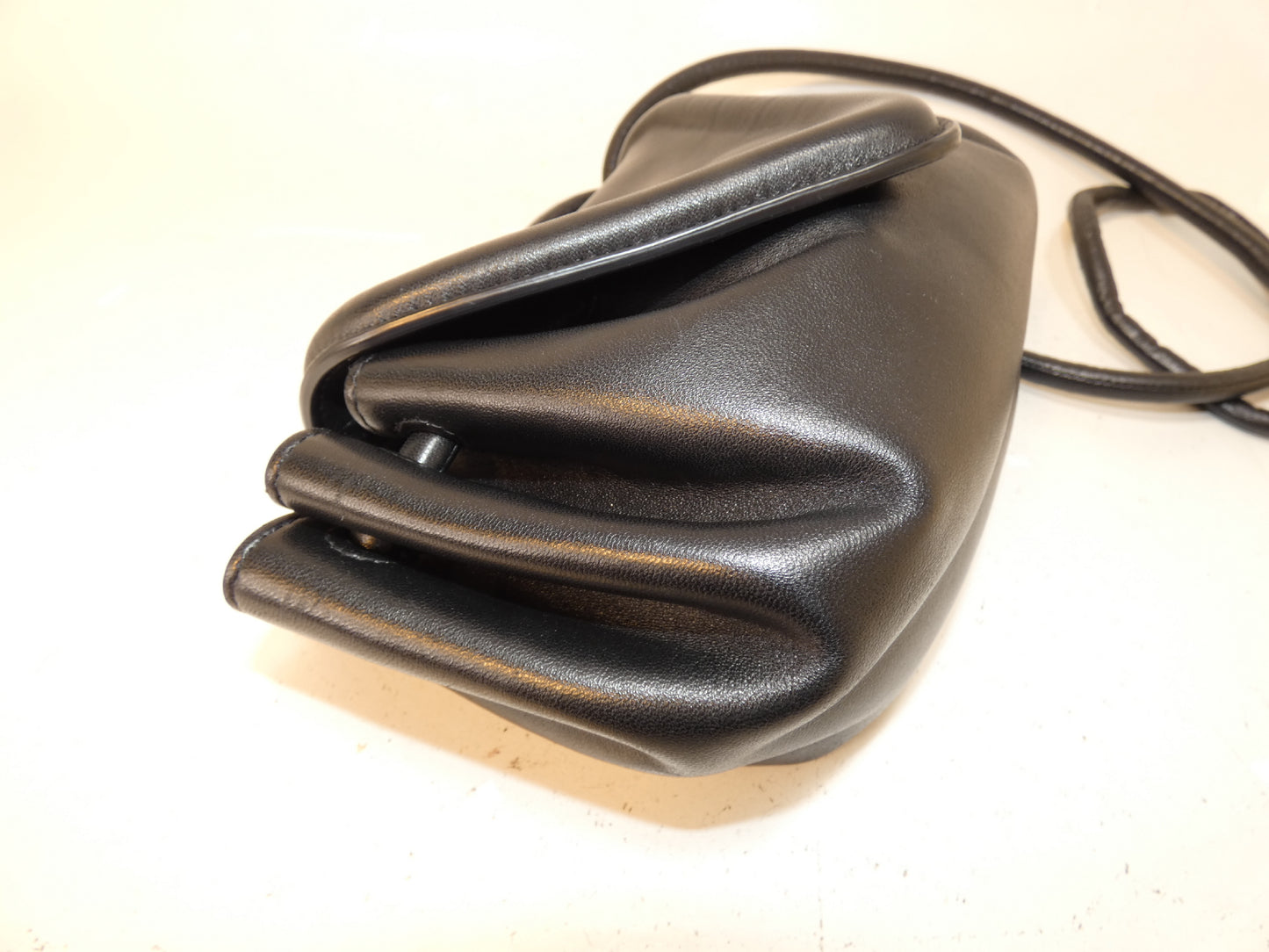 BOTTEGA VENETA Black Leather Big Small Shoulder Bag
