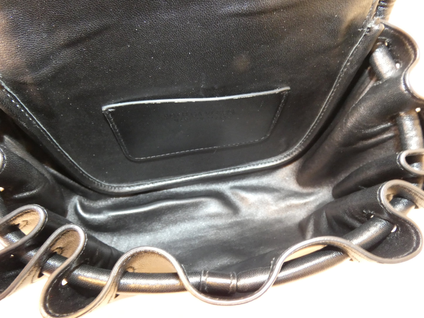 BOTTEGA VENETA Black Leather Big Small Shoulder Bag