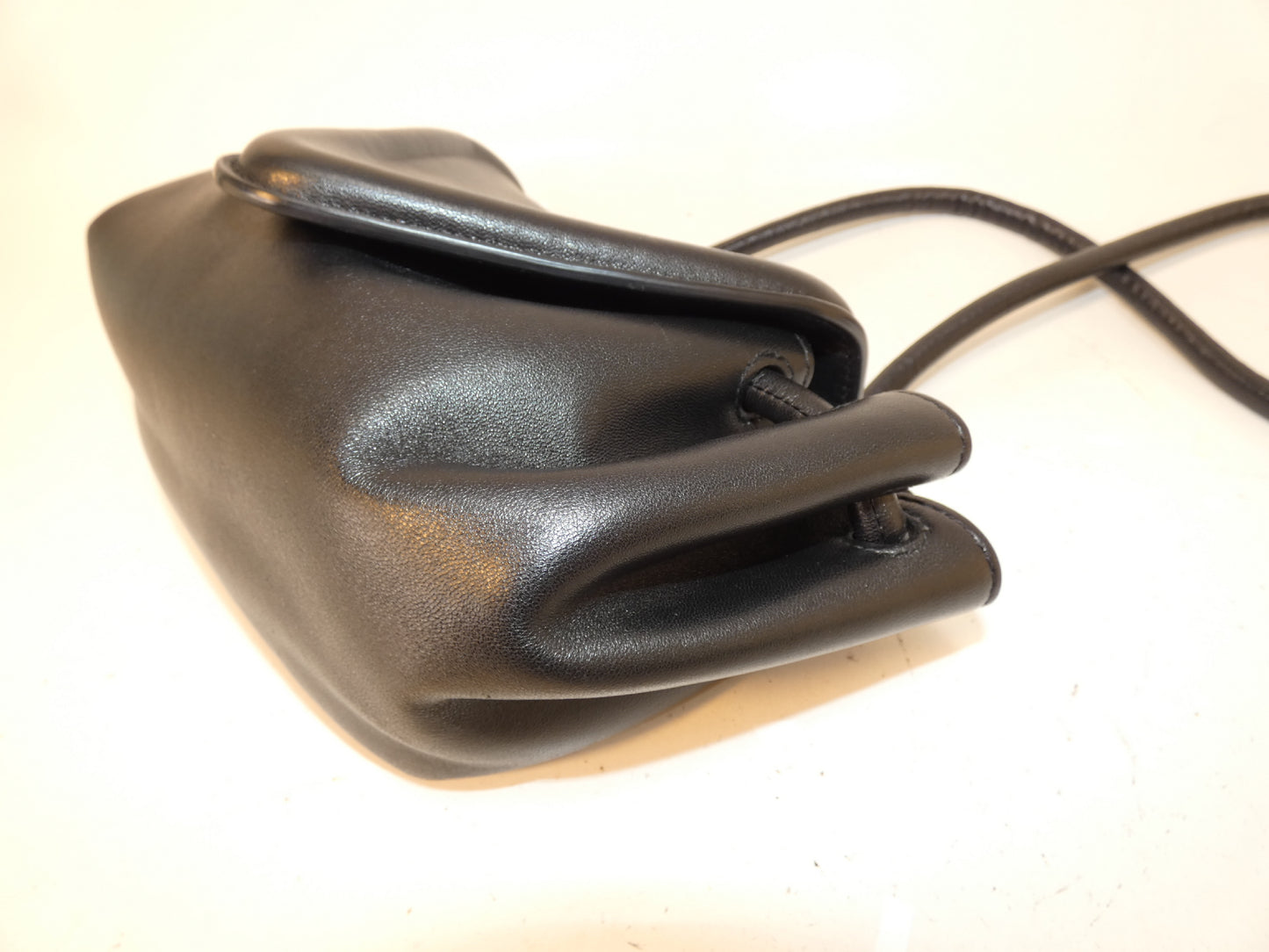 BOTTEGA VENETA Black Leather Big Small Shoulder Bag