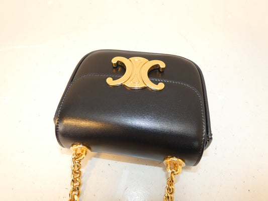 CELINE Claude Mini Chain Shoulder Bag 10L843DPV.38NO
