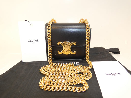 CELINE Claude Mini Chain Shoulder Bag 10L843DPV.38NO