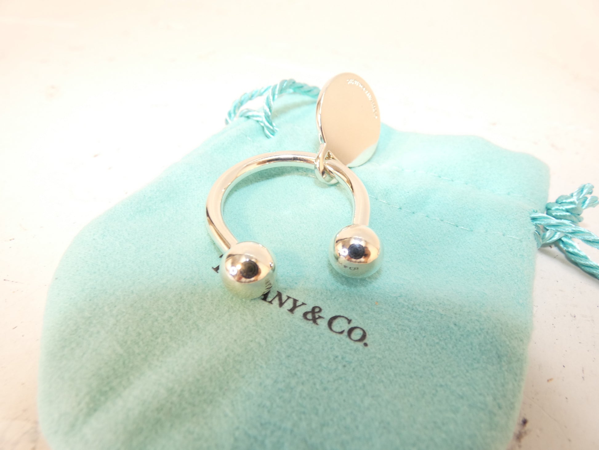 Tiffany & Co. Return to Tiffany Circle 925 Key Ring Key Case Key Holder