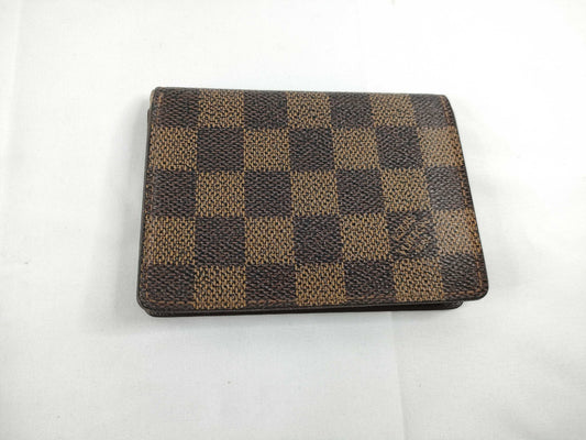 LOUIS VUITTON Damier LV Damier Pass Case Card Case, Pass Case, Business Card Case