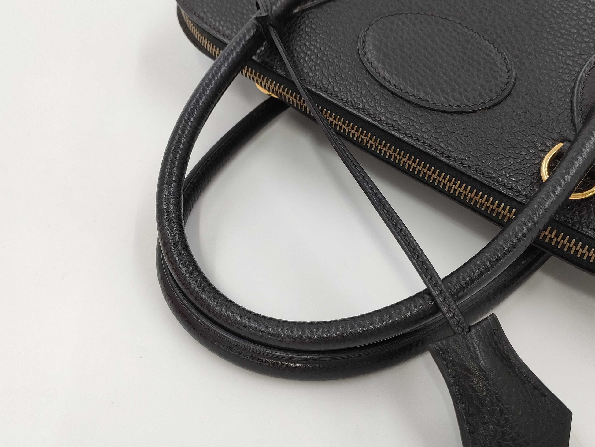 HERMES HEMRES Bolide 35 Black GD Hardware □A 2-way Handbag Handbag